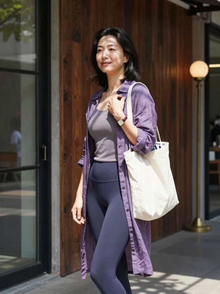 A quiet smile in sunlit street-side light