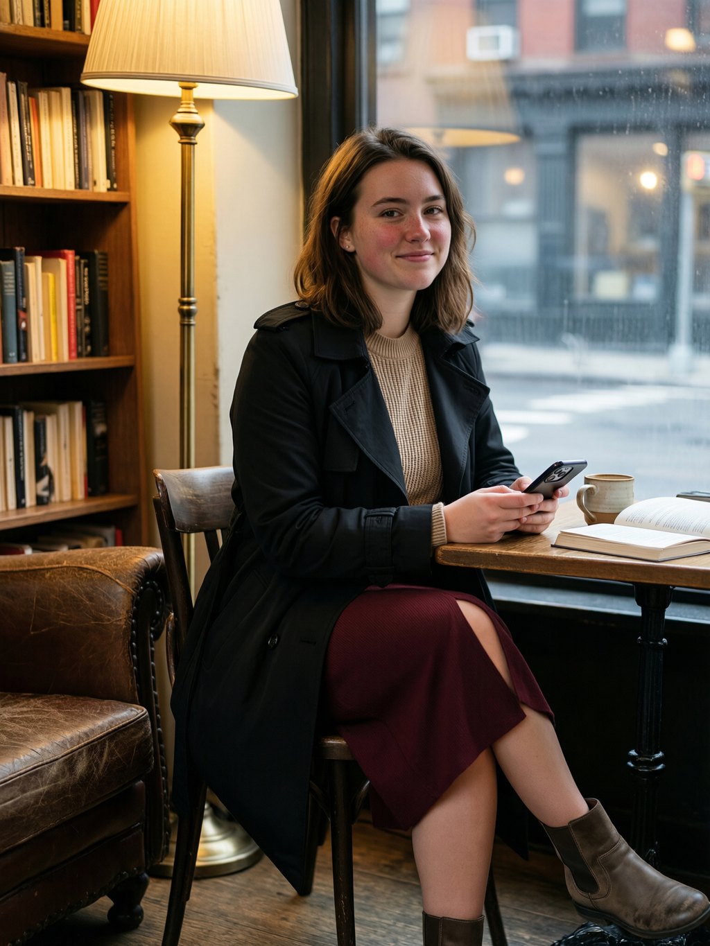 A Raised Brow in Warm Light, Half a Turn