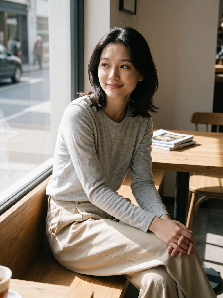 Soft Window Light and a Quiet, Unforced Smile